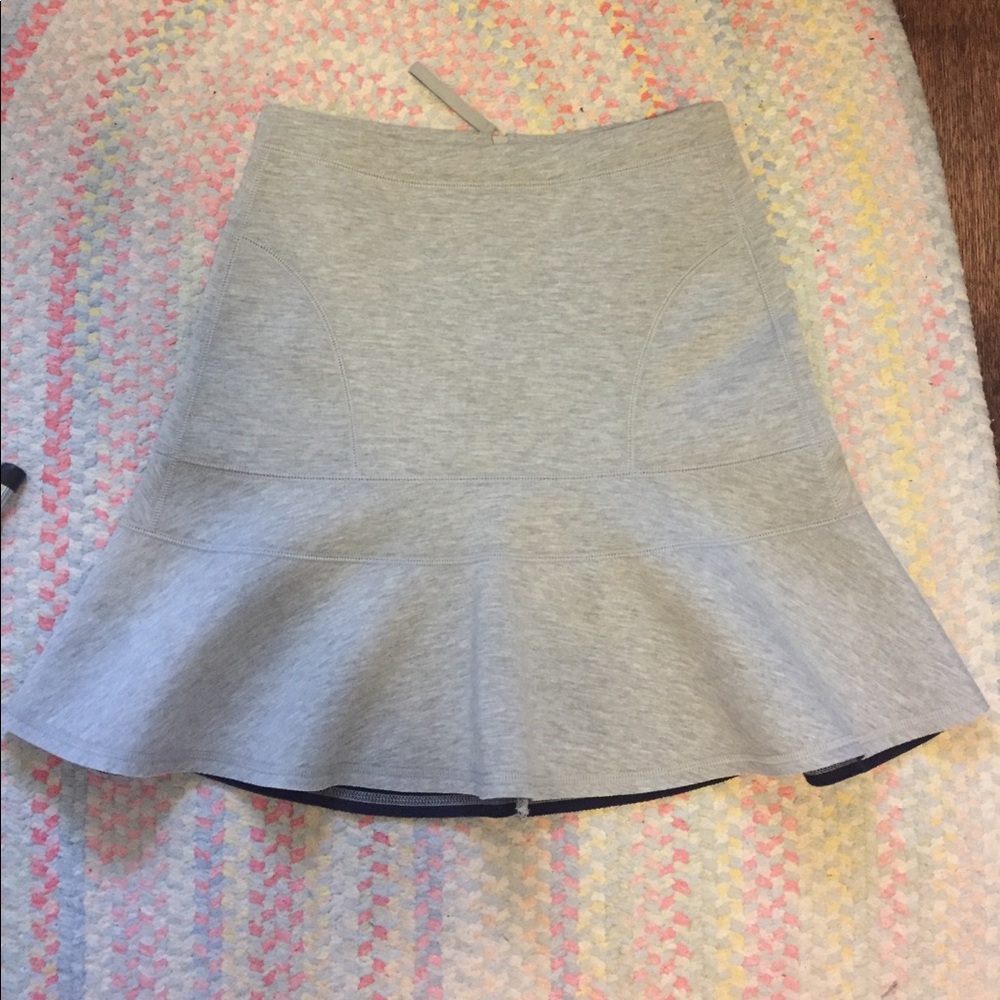 J. Crew Gray Flared Skirt